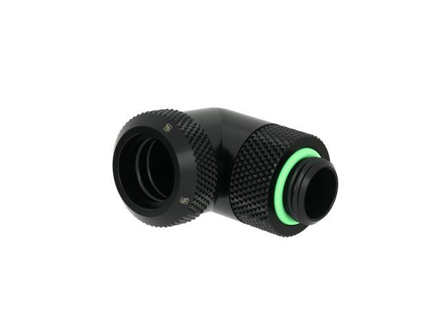 Barrow G1/4' 90 Degree Rotary Multi-Link Adapter - 14mm OD Rigid Tube - Black (TWT90KND-K14)