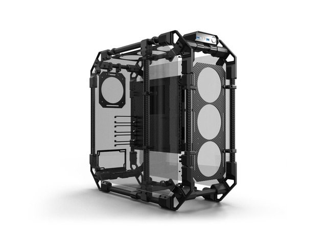 Alphacool Apex Skeleton Carbon Case, ATX, EATX, ITX, mATX, Full Tower (14593)