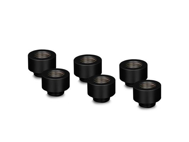 Thermal Grizzly DeltaMate 10mm Male to Female Extender Fitting - MF10 - Black - 6 Pack (TG-DM-FIT-6006)