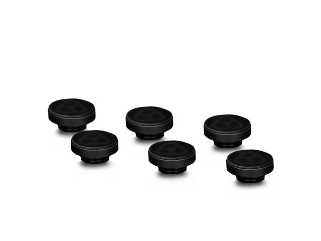 Thermal Grizzly DeltaMate G1/4' Plug Fitting - Black - 6 Pack (TG-DM-FIT-6009)