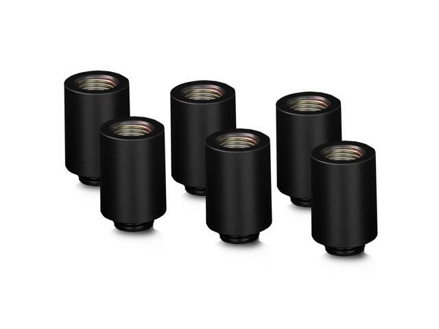 Thermal Grizzly DeltaMate 28mm Male to Female Extender Fitting - MF28 - Black - 6 Pack (TG-DM-FIT-6008)