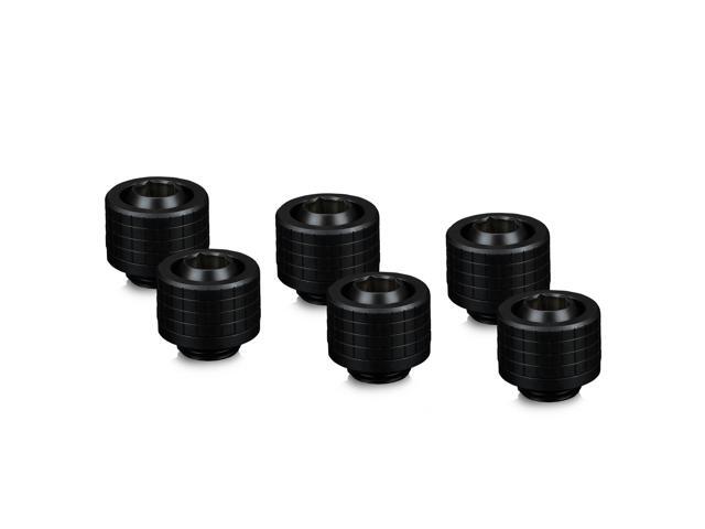 Thermal Grizzly DeltaMate 13/10mm SoftTube Compression Fitting - ST13 - Black - 6 Pack (TG-DM-FIT-6017)