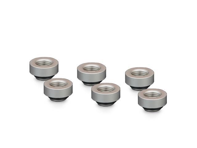 Thermal Grizzly DeltaMate 7mm Male to Female Extender Fitting - MF7 - Matt Nickel - 6 Pack (TG-DM-FIT-6205)