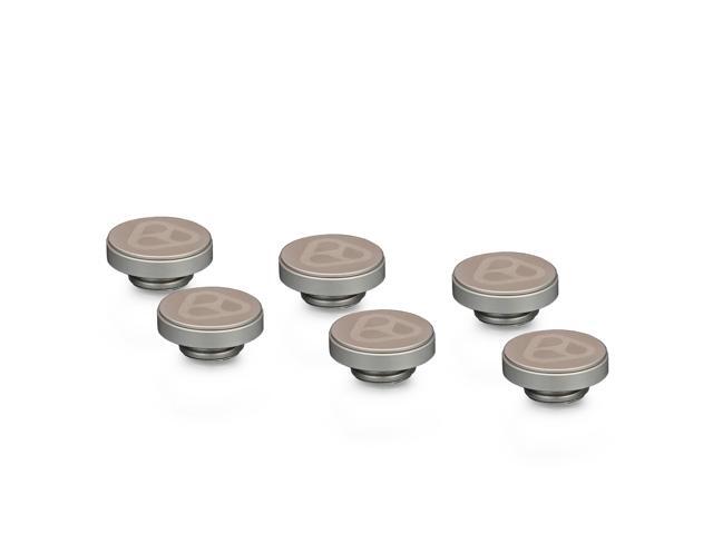 Thermal Grizzly DeltaMate G1/4' Plug Fitting - Matt Nickel - 6 Pack (TG-DM-FIT-6209)