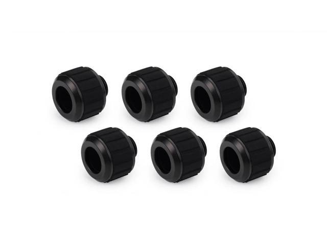 Alphacool Apex Grip 13mm G1/4 HardTube Fitting - Black - 6 Pack (14926)