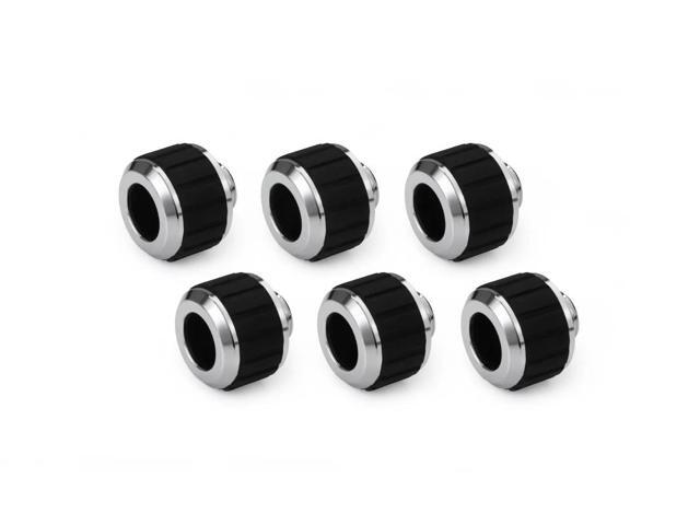 Alphacool Apex Grip 13mm G1/4 HardTube Fitting - Chrome - 6 Pack (14927)