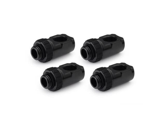 Alphacool Apex Grip 90° G1/4 Rotary Adapter Fitting - Black - 4 Pack (14932)