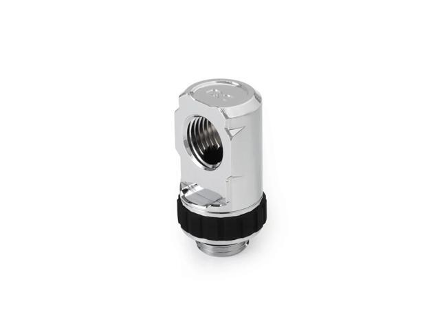 Alphacool Apex Grip 90° G1/4 Rotary Adapter Fitting - Chrome (14888)