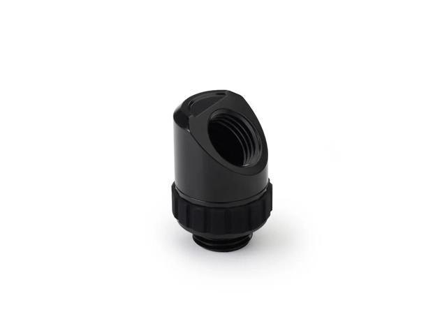 Alphacool Apex Grip 45° G1/4 Rotary Adapter Fitting - Black (14808)