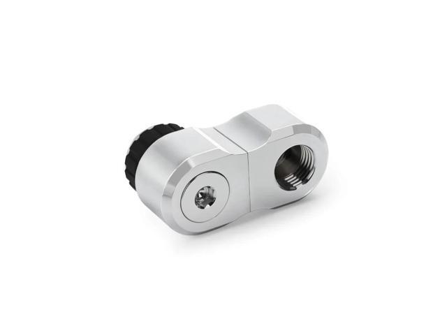 Alphacool Apex Grip 27mm 360° G1/4 Male to Female Rotary Offset Fitting - Chrome (14894)