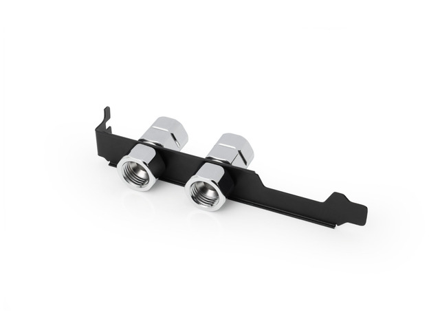 Alphacool ES PCIe Slot Bracket 2x G1/4 with Cable Passthrough (5100099)