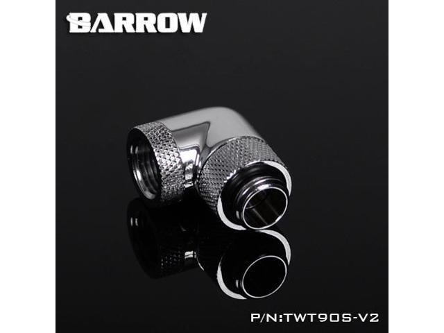 Barrow G1/4' 90 Degree Dual Rotary Adaptor Fitting - Silver (TWT90S-V2-Silver)
