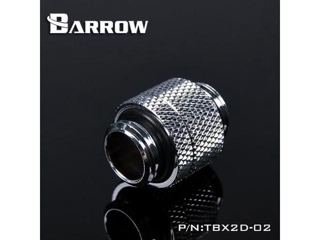 Barrow G1/4' Male to Male Anti-Twist Rotary Adaptor Fitting - Silver (TBX2D-02-Silver)