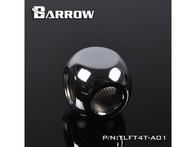 Barrow G1/4' Thread 4-Way Block Splitter Fitting - Silver (TLFT4T-A01-Silver)