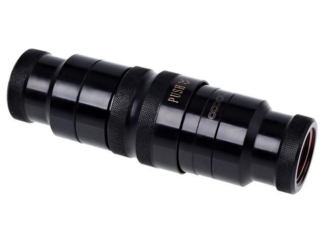 Alphacool G3/8' Eiszapfen HF Quick Release Connector Kit, Deep Black