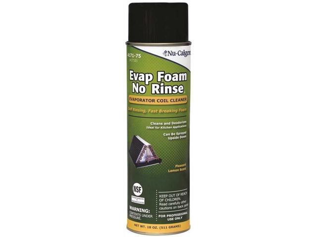 NU-CALGON 4171-75 Evaporator Coil Cleaner, Aerosol, Evap Foam, No Rinse, 18 oz,