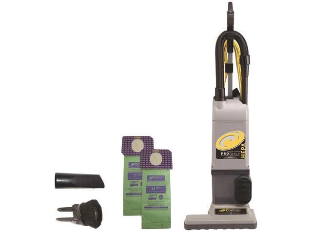 ProTeam ProForce 1500XP Bagged Upright Vacuum Cleaner with HEPA Media Filtration, Commercial Upright Vacuum with On-Board Tools, Corded