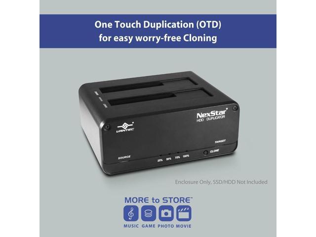 Vantec NexStar JX Dual Bay 2.5in, 3.5in HDD and SSD Clone, Duplicator Dock
