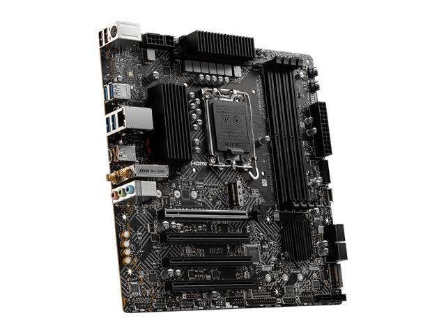MSI B760M-VC WIFI BULK Gaming Desktop Motherboard - Intel B760 Chipset - Socket LGA-1700 - Micro ATX - 4x Memory Slots - Gigabit Ethernet -...
