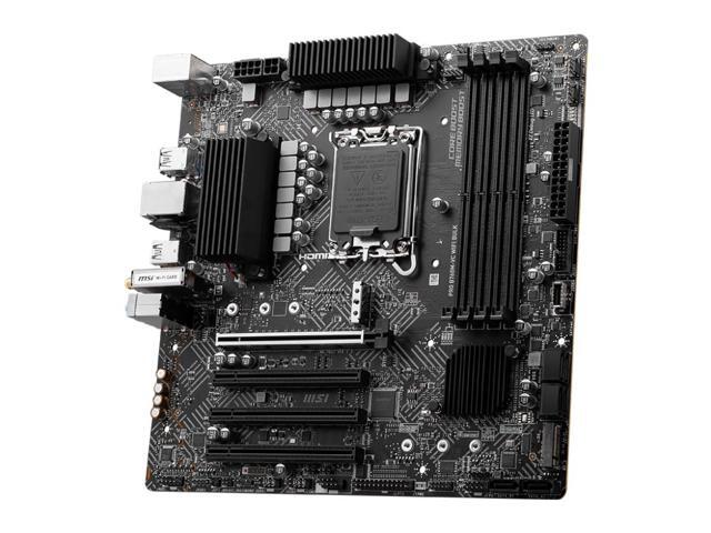 MSI B760M-VC WIFI BULK Gaming Desktop Motherboard - Intel B760 Chipset - Socket LGA-1700 - Micro ATX - 4x Memory Slots - Gigabit Ethernet -...