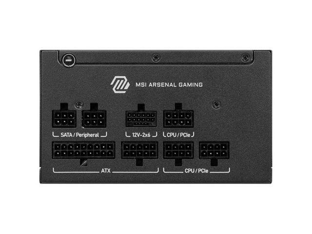 MSI - MAG A750GLS PCIE5 750W ATX 3.1 & PCIe 5.1 Ready Fully modular 80 Plus Gold Energy Efficiency Gaming Power Supply - Black - image 3