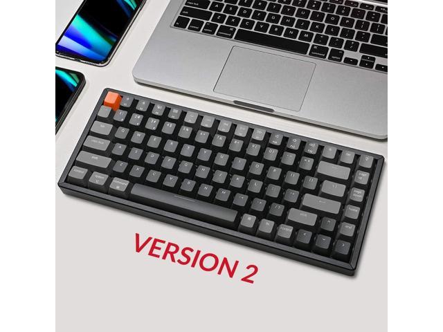 Keychron K2 Wireless Mechanical Keyboard, 75% Layout 84 Key Bluetooth/USB-C Wired Compact RGB Backlit Anti Ghosting/N-Key Rollover, Gateron G Pro...