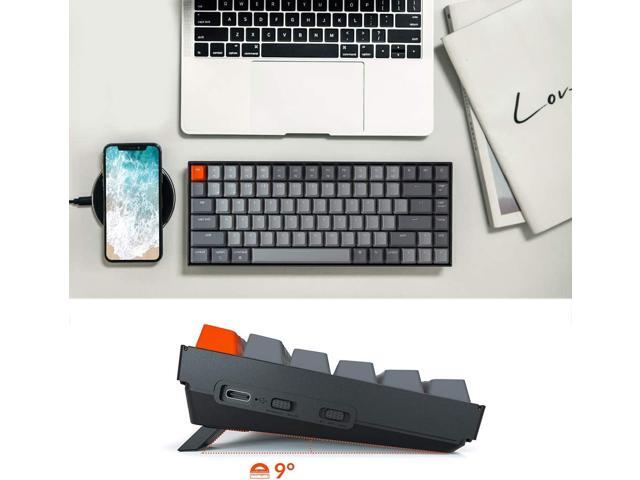 Keychron K2 75% Layout Bluetooth Mechanical Keyboard K Pro Red Switch/White LED Backlit/Anti Ghosting/N-Key Rollover/84 Key USB C Wired Computer...