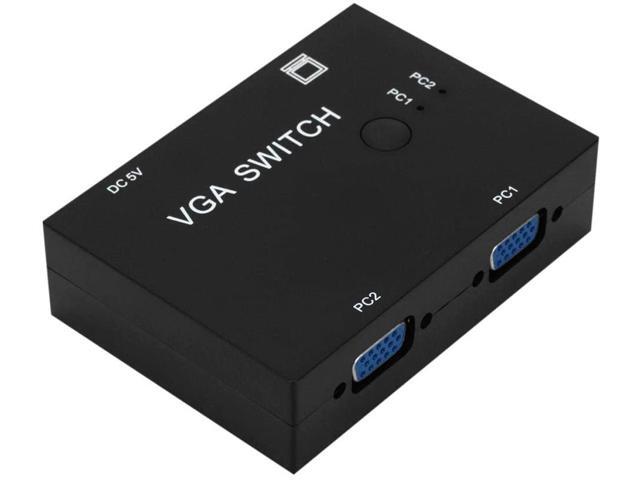 Kesoto 2 Port VGA Switchbox 2 in 1 Out Vedio Selection Adapter