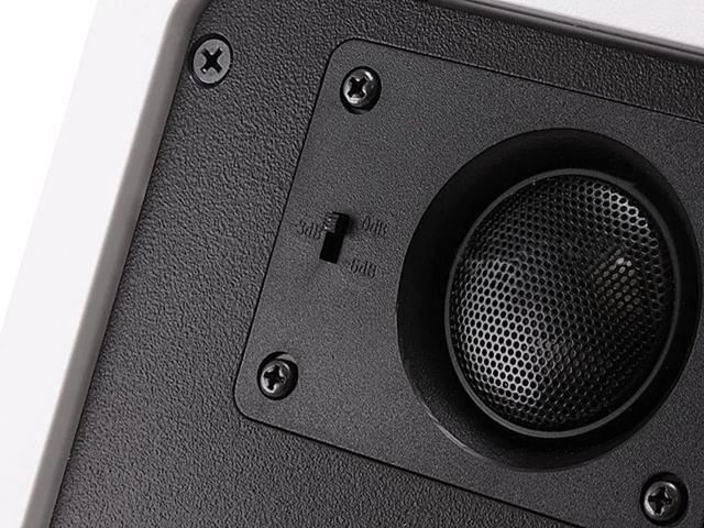 Monoprice 2-Way Aramid Fiber In-Wall Speakers - 6.5 Inch (Pair) Titanium Silk Dome Tweeters - Caliber Series