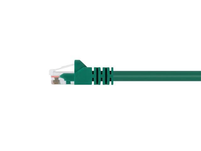 Monoprice Cat5e Ethernet Patch Cable - Network Internet Cord - RJ45, Stranded, 350Mhz, UTP, Pure Bare Copper Wire, 24AWG, 1ft, Green