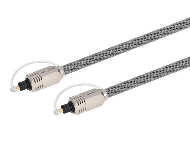 Monoprice 100ft Premium Optical Toslink Cable w/ Metal Fancy Connectors