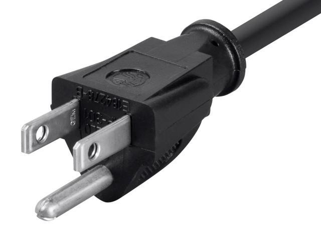 Monoprice 1ft 16AWG Power Extension Cord Cable, 13A (NEMA 5-15P to NEMA 5-15R)