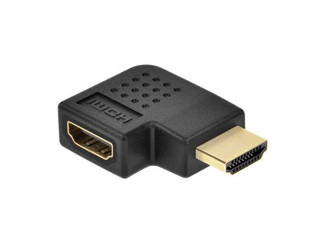 Monoprice HDMI Right Angle Port Saver Adapter (Male to Female) 270 Degree, Vertical Flat Right