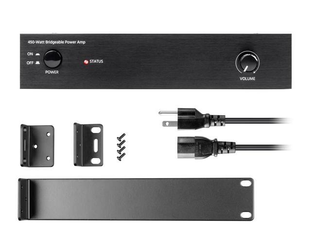 Monoprice Unity Power Amplifier - Black 450 Watt, Bridgeable, Class D, Stereo Speaker Output