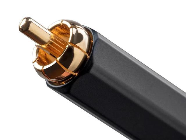 Monoprice Digital Coaxial Audio/Video Cable - 3 Feet - Black RCA Subwoofer CL2 Rated, RG-6/U 75-ohm - Onix Series