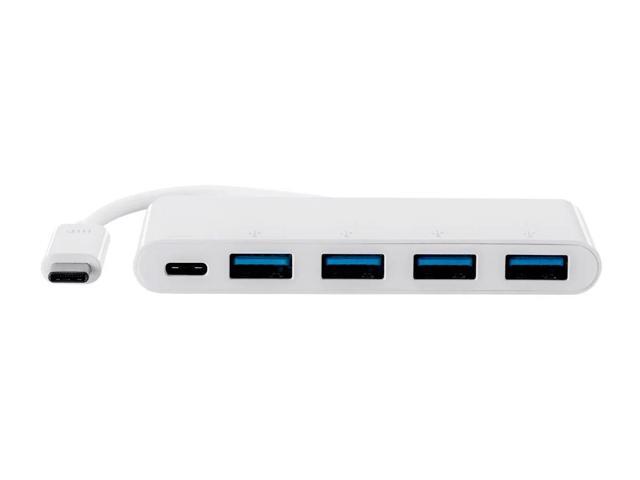 Monoprice USB-C to 4x USB-A 3.0 and USB-C (F) Adapter, Compatible With USB-C Equipped Laptops, Such As The Apple Macbook And Google Chromebook -...