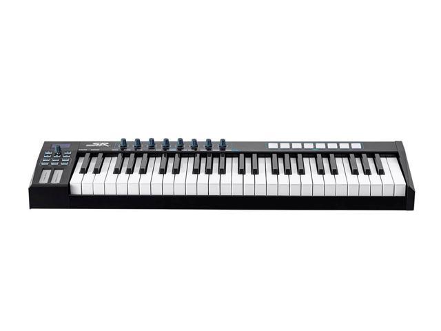 Monoprice SRK49 49-Key USB MIDI Keyboard Controller with 8 Velocity-Sensitive RGB Pads, 8 Assignable Knobs, 5 MMC Buttons - Stage Right Series