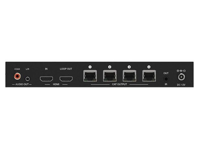 Monoprice Blackbird 4K HDMI 2.0 1x4 Splitter Extender Kit | 18Gbps HDR 4K@60Hz Cat7 With IR Loop Out EDID POC & 4 Receivers Up to 60 Meter (197ft) - image 4