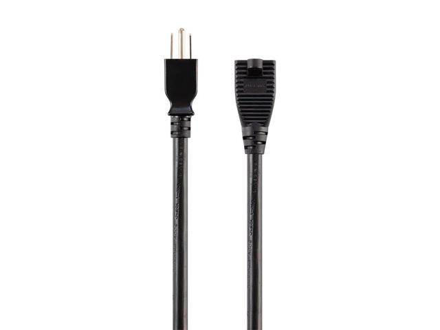 Monoprice Extension Cord - 50 Feet - Black Outdoor NEMA 5-15P to NEMA 5-15R, 14AWG, 15A, 125V, 3-Prong, For Powering Computers, Monitors, and...