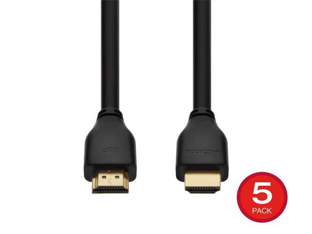 Monoprice 8K HDMI 2.1 Cable - 6 Feet - Black (5 Pack) Certified Ultra High Speed, 8k@60Hz, 48Gbps, Compatible With Sony PS5 / PS5 Digital Edition /...