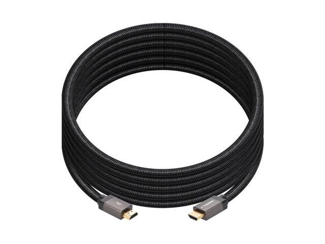 Monoprice 8K Certified Braided Ultra High Speed HDMI 2.1 Cable - 10 Feet - Black (5 Pack) 48Gbps, Compatible With Sony PS 5, PS 5 Digital Edition,...