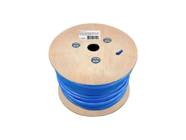 Monoprice Cat8 Network Cable - 250 Feet Bulk - Blue 2GHz, S/FTP Shielded, Solid, 22AWG, 40G, Bare Copper, For Ethernet Switch, Modem, Router -...