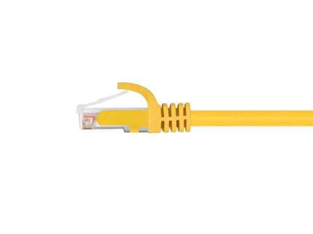 Monoprice Cat6 Ethernet Patch Cable - 1 Feet - Yellow Network Internet Cord - RJ45, Stranded, 550Mhz, UTP, Pure Bare Copper Wire, 24AWG -...
