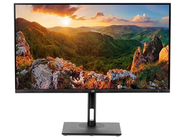 Monoprice CrystalPro Monitor - 32in, 4K UHD, 60Hz, 65W USB-C, Height Adjustable Stand, VA, For Business and Gaming