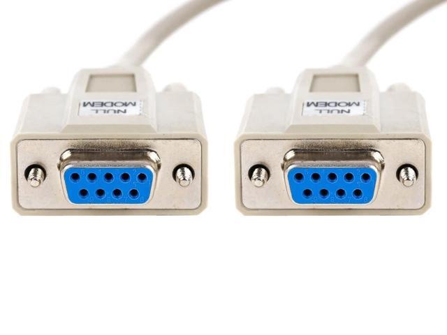 Monoprice Molded Null Modem Cable - 10 Feet - DB9 Female/Female
