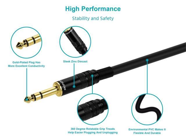 Monoprice XLR Male to 1/4in TRS Male Cable - 35 Feet 16AWG, Gold Plated - Premier Series