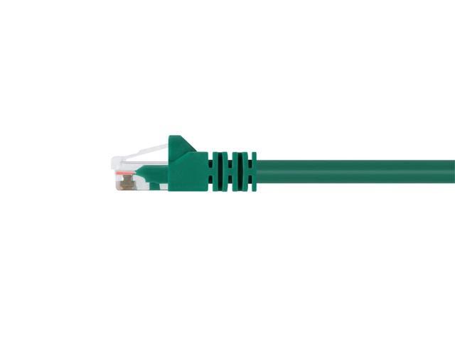 Monoprice Cat5e Ethernet Patch Cable - 3 Feet - Green Network Internet Cord - RJ45, Stranded, 350Mhz, UTP, Pure Bare Copper Wire, 24AWG