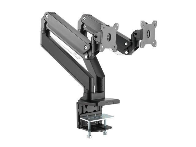 UPC 889028178102 product image for Monoprice Heavy-Duty Dual-Monitor Full-Motion Adjustable Gas-Spring Desk Mount f | upcitemdb.com