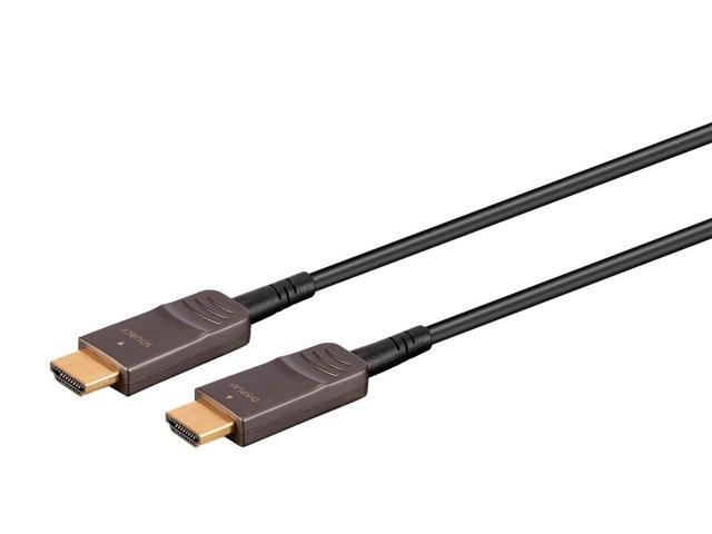 Monoprice HDMI Cable - 100 Feet - Black | Ultra High Speed 8K@120Hz Dynamic HDR 48Gbps Fiber Optic eARC AOC YCbCr 4:4:4 Compatible with PS 5 / PS 5 Digital Edition / Xbox Series X & S and More - image 2