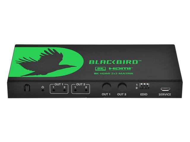 Monoprice Blackbird 2x2 HDMI Matrix With Audio Extraction, HDMI 2.1, HDCP 2.3, Connect Two 8K60 Sources to Two 8K60 Monitors and Send Content From...